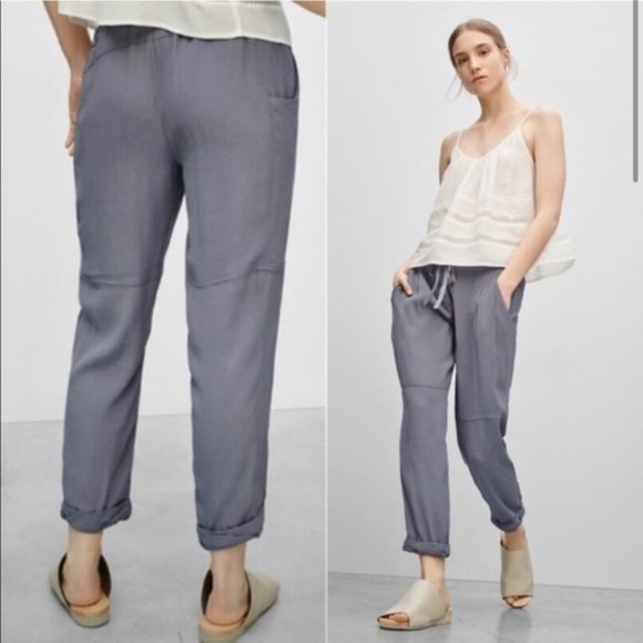 ARITZIA Wilfred 54410 Light Gray high Rise Slim Marais Pants - Picture 1 of 5